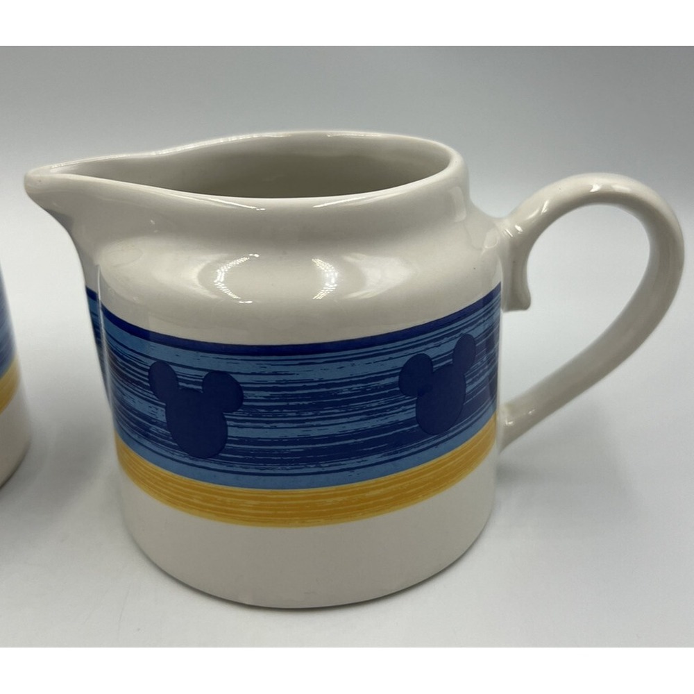 Vintage Disney Mickey Mouse Through the Years Stoneware Sugar Creamer Set - Picture 2 of 11
